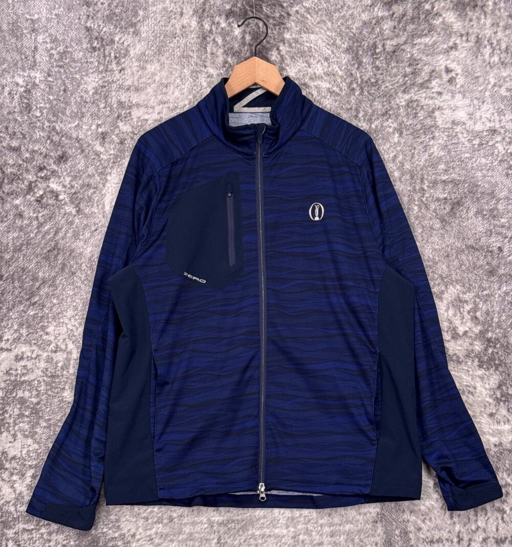 Zero Restriction Jacket Large Mens The Open Championship British Golf Full Zip
